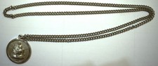 1964 NY WORLD'S FAIR VATICAN CATAMORE STERLING PIETA PENDANT + 24