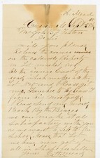1868 Handwritten Letter Cornwall NY C H Mead John B Fenton School House Mortgage picture