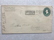 Bement, Rea & Co. Terre Haute IN Envelope Letterhead Postal Cover EN3028 picture