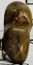 Pre Historic Man Made Authentic Carved Ancient  Stone Effigy/ Figure, .8 oz  picture
