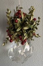 Ganz Kissing Krystals Classic Red Mistletoe Jewel Marquis Christmas Ornament 5