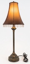Vintage Victorian Style Beaded Fringe Table Lamp Early 2000’s picture