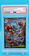 PSA 9 Mega Lucario Ex #179/132 SIR - Mega Evolution Pokémon picture