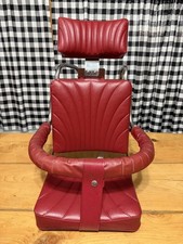 Vintage JAMY Baby Car Seat Red Vinyl Chrome Classic Car Show Display Prop picture