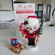 BEAUTIFUL Steinbach Nutcracker Troll Santa W/ Sleigh S1524 with Box picture