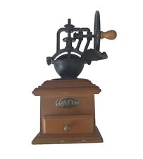 Vintage Manual Coffee Grinder Antique Cast Iron Hand Crank Coffee Mill & Drawer  picture