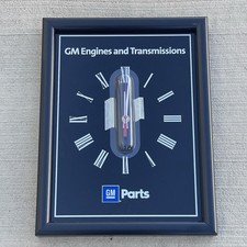 GM CHEVY SHOWROOM DEALERSHIP SIGN CLOCK GENUINE PARTS Engines And Transmissions picture