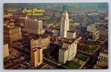 CA, Los Angeles, Civic Center, Downtown, Aerial View, Vintage Postcard picture