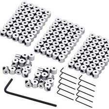 120 PCS Pin Locks Pin Backs Locking Clasp Bulk with Wrench, Locking Pin Keepers picture