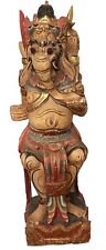 Antique RARE Handcrafted Native Wooden Asian Ceremonial Alter Deity Statue H85cm picture