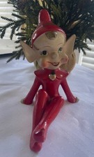 Vintage RELCO THAMES Large Pixie Christmas Red 6