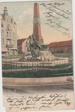 Postcard Hagen, Three Kaiserbrunnen, field post 1914 picture