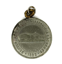 Original Lausanne Military Academy Medal 1882 Switzerland Bronze Award Medal picture