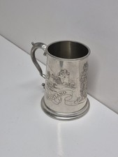 Vintage Scotland Tankard or Beer Mug Sheffield Pewter England  picture