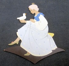 Vintage HELLERKNUST Wood Wall Figure 
