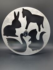 Vtg. 1960's Ant Jemima Aluminum Pancake Mold - Horse, Swan, Rabbit & Squirrel picture