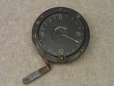 Tycos Vintage Early US Navy Aircraft Altitude Altimeter Gauge Estate Item picture