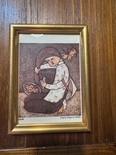 Vintage Anna Huong HAIR Art Exhibition Postcard 5x7 Framed Alaska Art picture