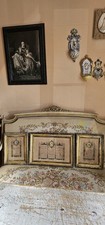 This is a complete matching set of three antique Catholic altar cards picture