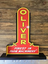 Oliver - Finest In Farm Machinery Flange Metal Sign  picture