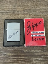 Unfired NOS 1946-47 Zippo Lighter 3 Barrel In Box.  picture