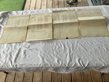 CIVIL WAR ARMY LEDGER ACCOUNT PAGES LOT OF FOUR PENNSYLVANIA VOLUNTEERS RGTS picture
