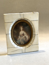 Circa 1825 Miniature Female Portrait in Piano Key Frame picture