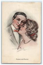 1910 Couple Romance Wedding Forever And Forever Janesville Minnesota MN Postcard picture