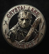 Crystal Lake Police New Jersey Jason Voorhees - Challenge Coin - # / 100 picture