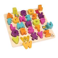 B. toys Wooden Alphabet Puzzle, Matching Puzzle, 26 Piece Blocks, Wooden Toy, Ag picture