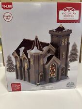 Holiday Time 2017 Vintage Victorian Church Brand New In Box Lighting/Instruction picture