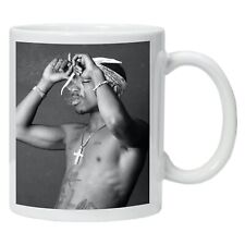 Personalised Mug Tupac 2Pac Rare Smoking Printed Coffee Tea Drinks Cup Gift picture