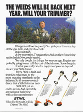 1991 Stihl Weed Trimmer Whacker Lawn Care vintage Print AD Advertisement picture