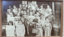 1900’s African American School Photo Integrated Class Akron OH Creepy Oddities picture