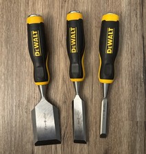 Dewalt PRO Wood Chisels, Custom 3pc Set (2” - 1” - 1/2”) — brand NEW picture