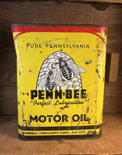 Rare Antique Penn Bee Two Gallon Oil Can Elk City, Oklahoma picture