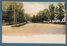 D98  c1905 Postcard Lincoln St From the Depot Exeter NH  Undivided Back   Ex+ picture