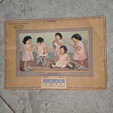 Vintage With All Months Intact Calendar - Dionne Quintuplets Year 1937 picture