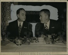1948 Press Photo White Sox manager Leslie O'Connor and Rogers Hornsby, hitter picture