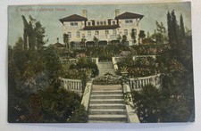 Vintage Postcard c1910 ~ View of A Beautiful California Home ~ CA picture
