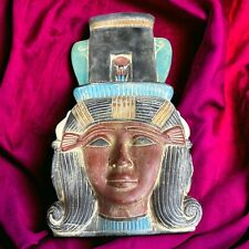 Rare Palette Ancient Egyptian Antiques Goddess Hathor of Protector Pharaonic BC picture