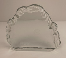 Dalzell Viking Glass Display Base Clear Iceberg Vintage 5