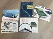 Vintage 1951 & 1952 Ford Car Sales Brochures with Accessories catalogue and ad picture