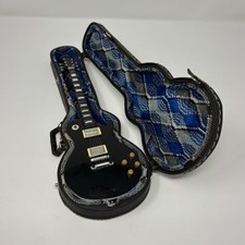 Miniature Black Electric Guitar Replica w/ Hardshell Case picture