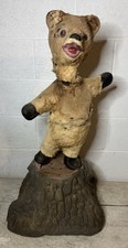 RARE Harold Gale Mechanical Animated Bear Tree Stump Store Display Parts Repair picture