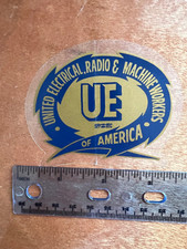 VTG UE United Electrical Workers Union Labor Sticker picture