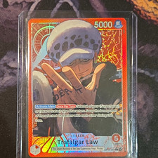 Bandai One Piece Card Game Trafalgar Law Leader OP10-001 English picture