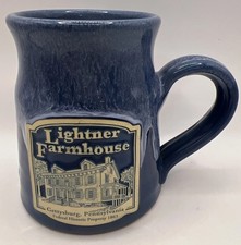 Deneen Pottery Mug 2005 Lightner Farmhouse Blue, Pennsylvania Clay Stoneware picture