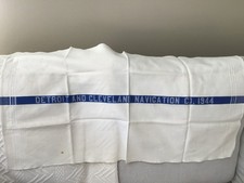 VINTAGE GREAT LAKES FRIEGHTER CO Detroit & Cleveland Navigation Co. WOVEN TOWEL picture