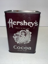 Vintage Hershey's Cocoa Advertising Tin/Bank - 1981 Reproduction of 1900’s picture